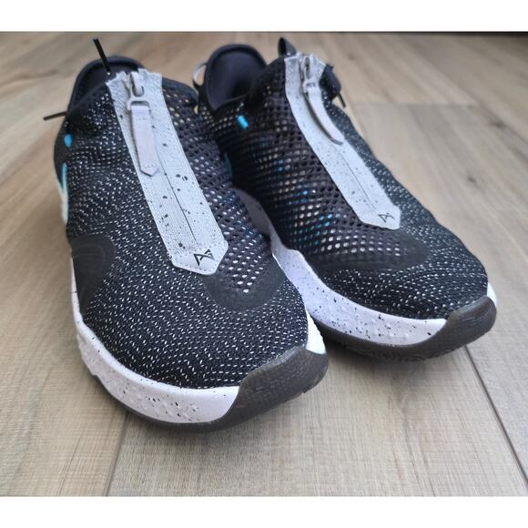 Nike PG 4 Heather Black Zip Up Basketball Sneaker Shoes Women Sz 8 CD5082-004 - Picture 1 of 14
